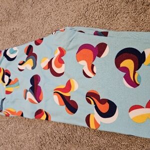 Multicolored Midi Pencil Skirt